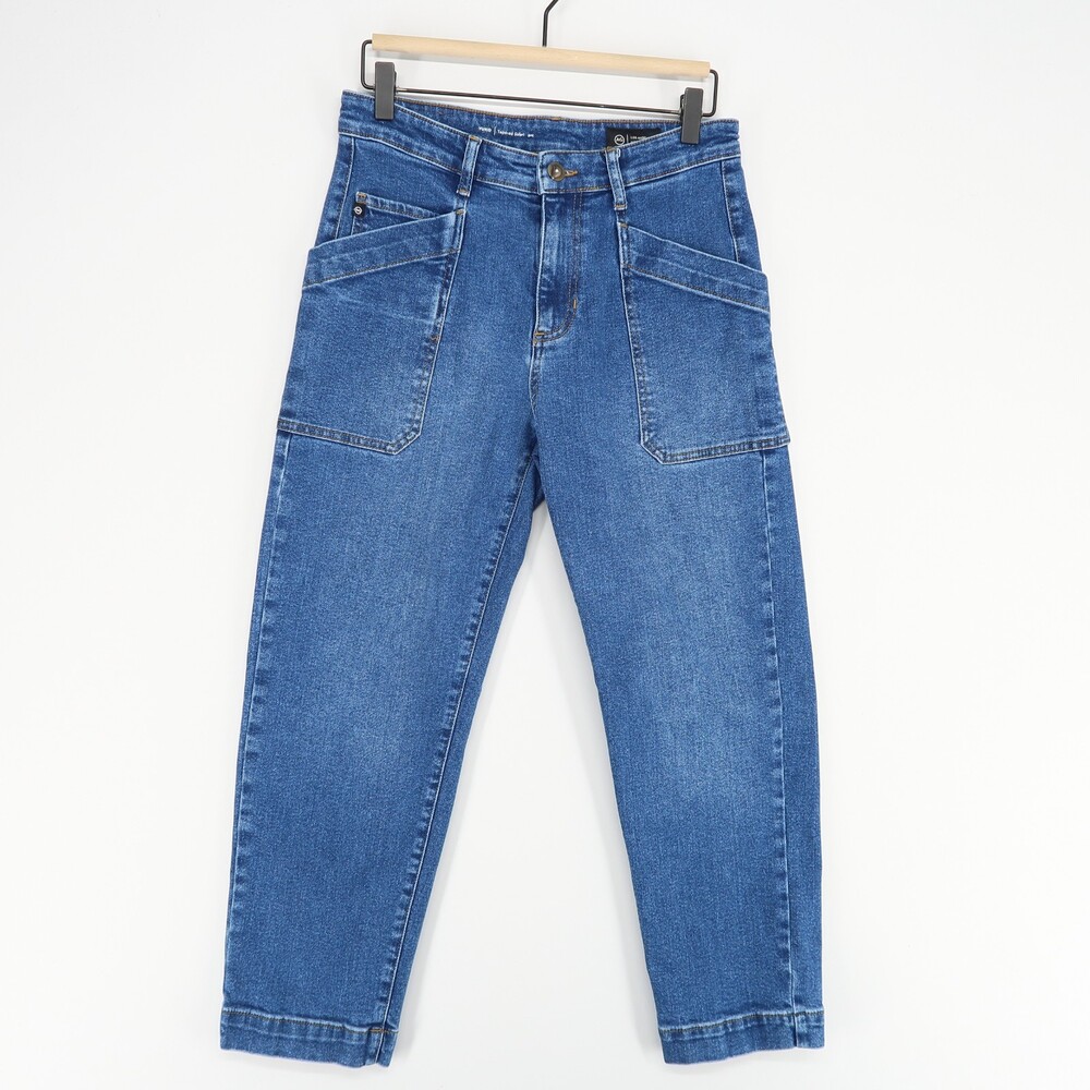 Adriano Goldschmied Yuko Jeans Womens 25 Blue Tapered Safari Pant‎ Stretch Denim